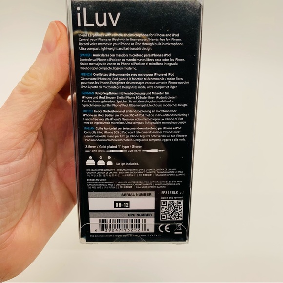 NWT iLuv iEP315 In-Ear Stereo Headphones with Mic and Remote - Picture 3 of 7